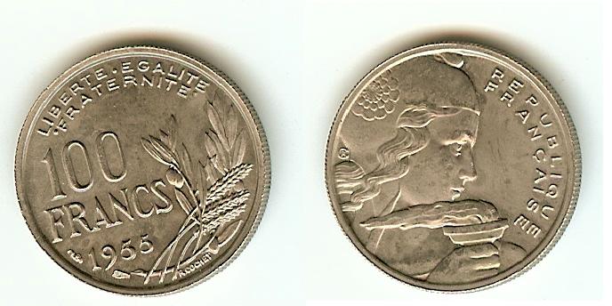 100 Francs Cochet 1955 BU